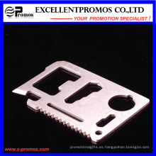 Venta al por mayor supervivencia del Ejército Pocket Multifuncional Creid Card Tool (EP-TS8127)